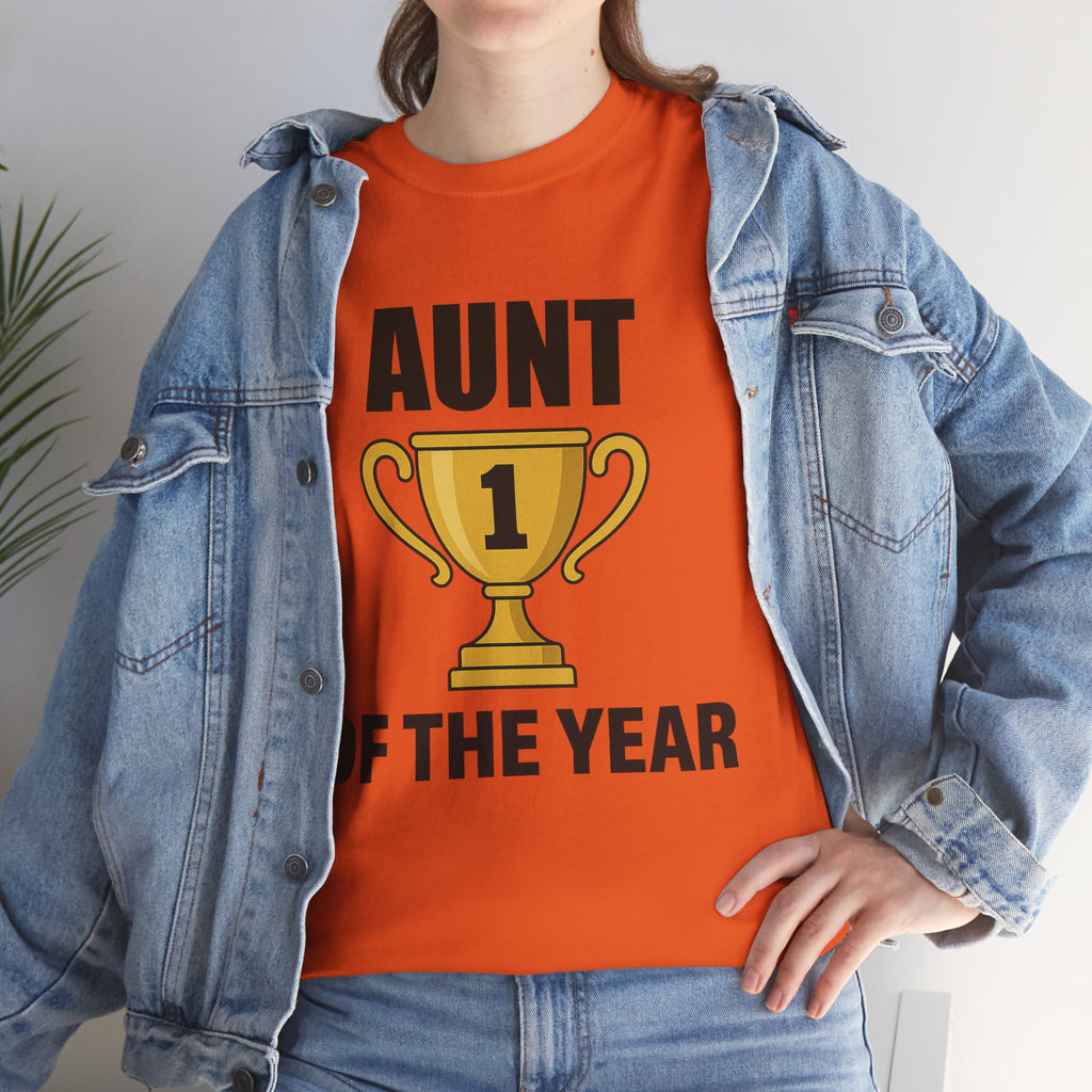 Aunt of the Year Premium Cotton Tee