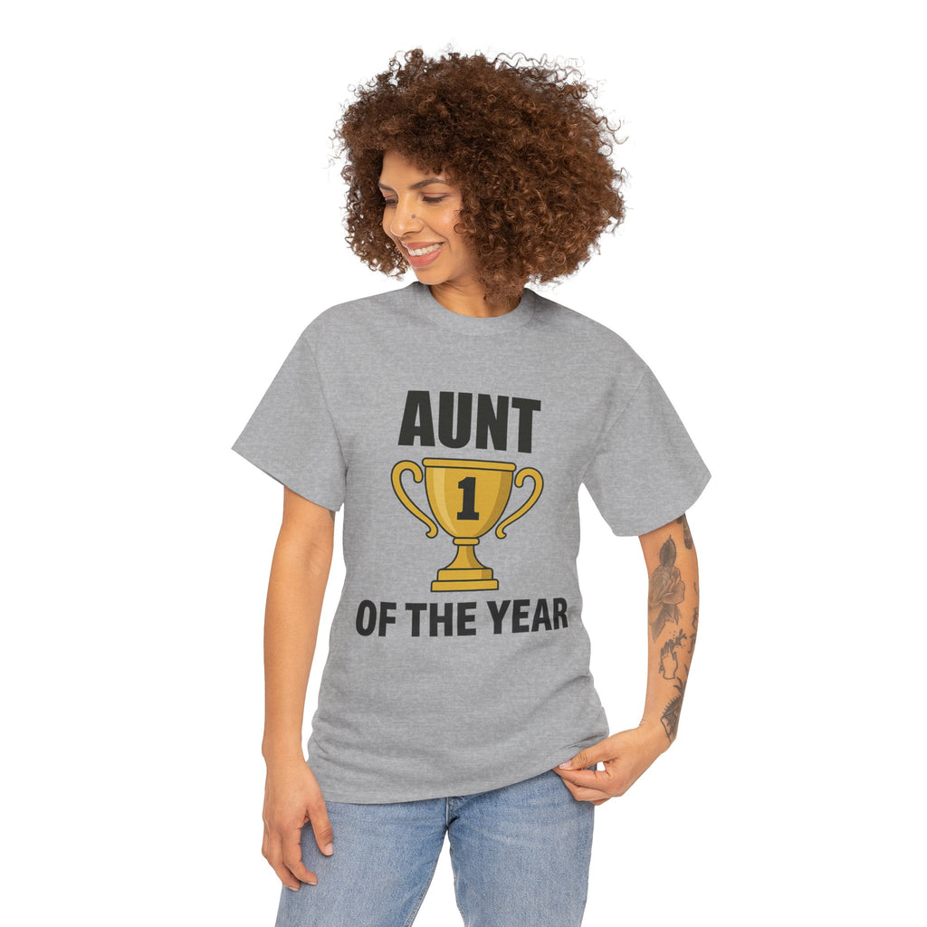 Aunt of the Year Premium Cotton Tee