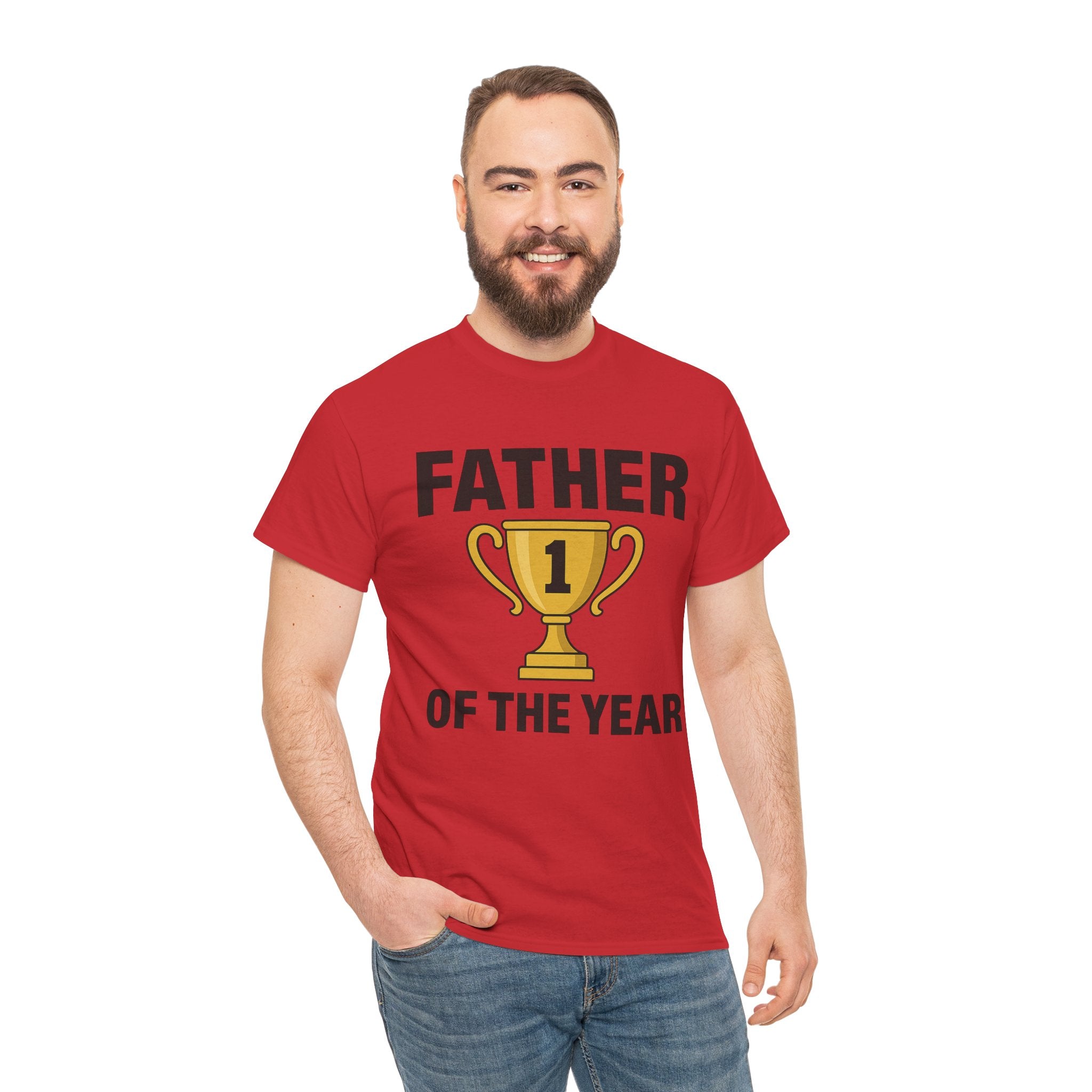 Father of the Year Premium Cotton Tee