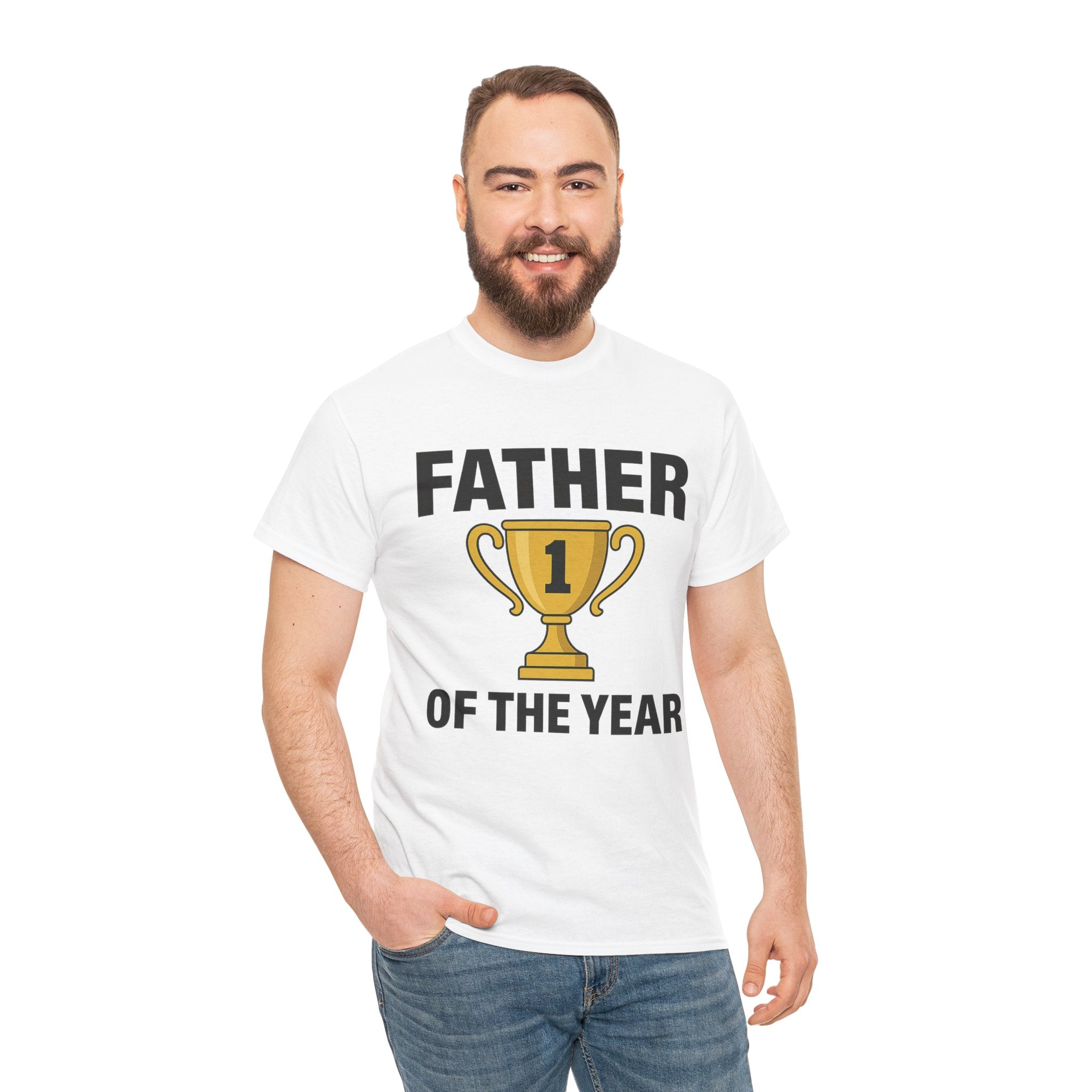 Father of the Year Premium Cotton Tee