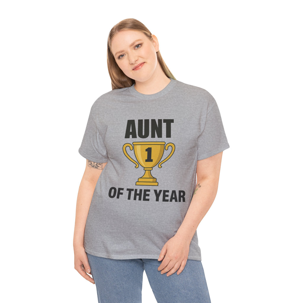 Aunt of the Year Premium Cotton Tee