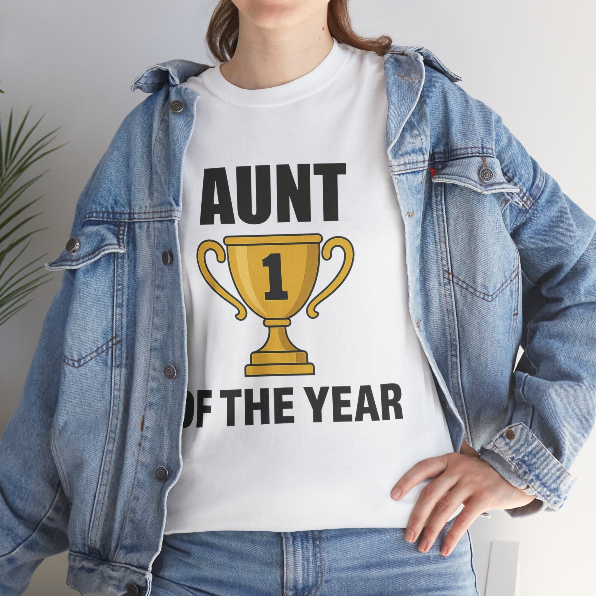 Aunt of the Year Premium Cotton Tee