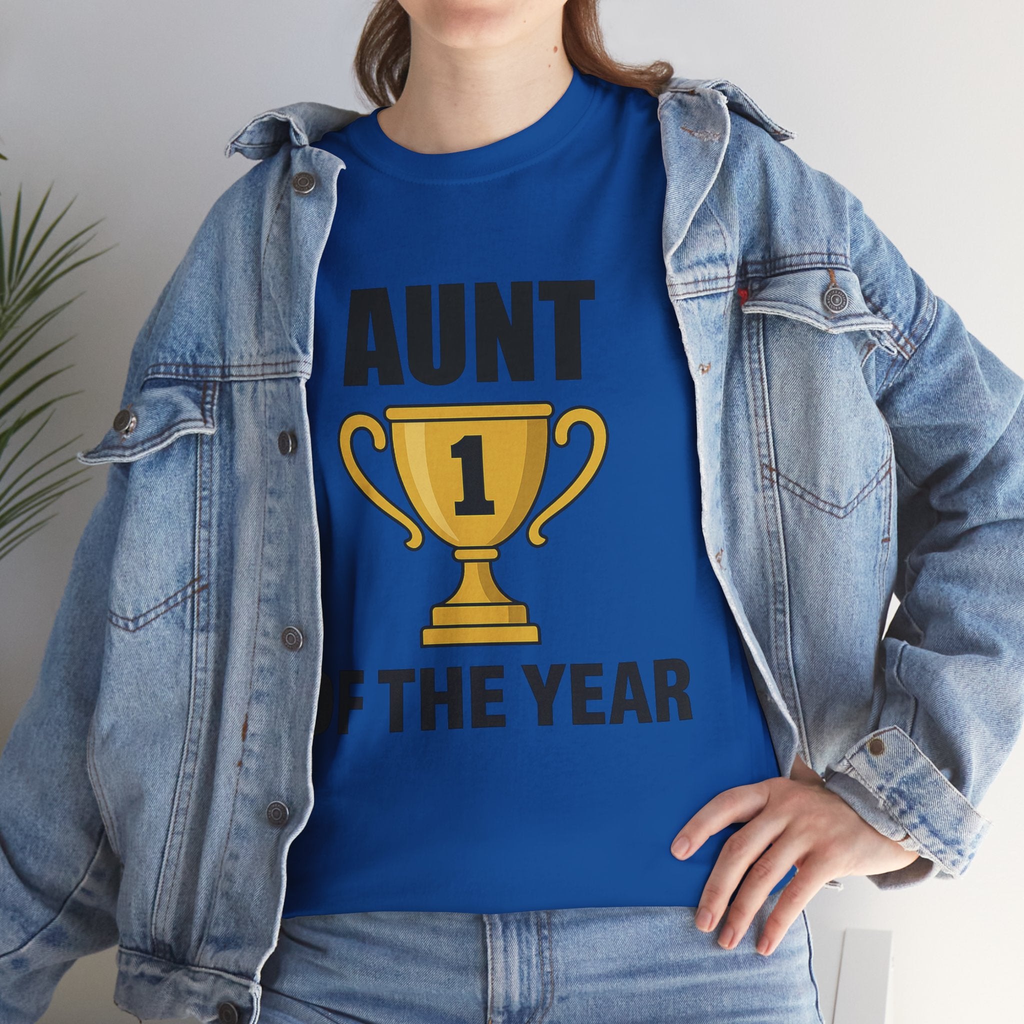 Aunt of the Year Premium Cotton Tee
