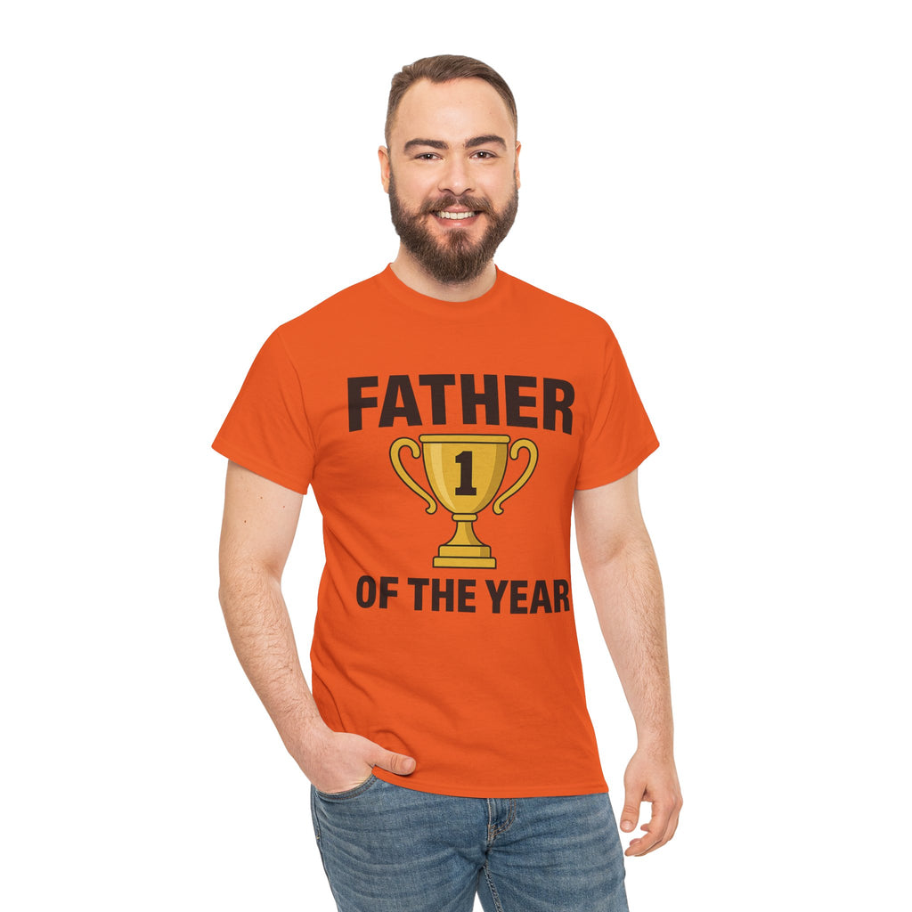 Father of the Year Premium Cotton Tee