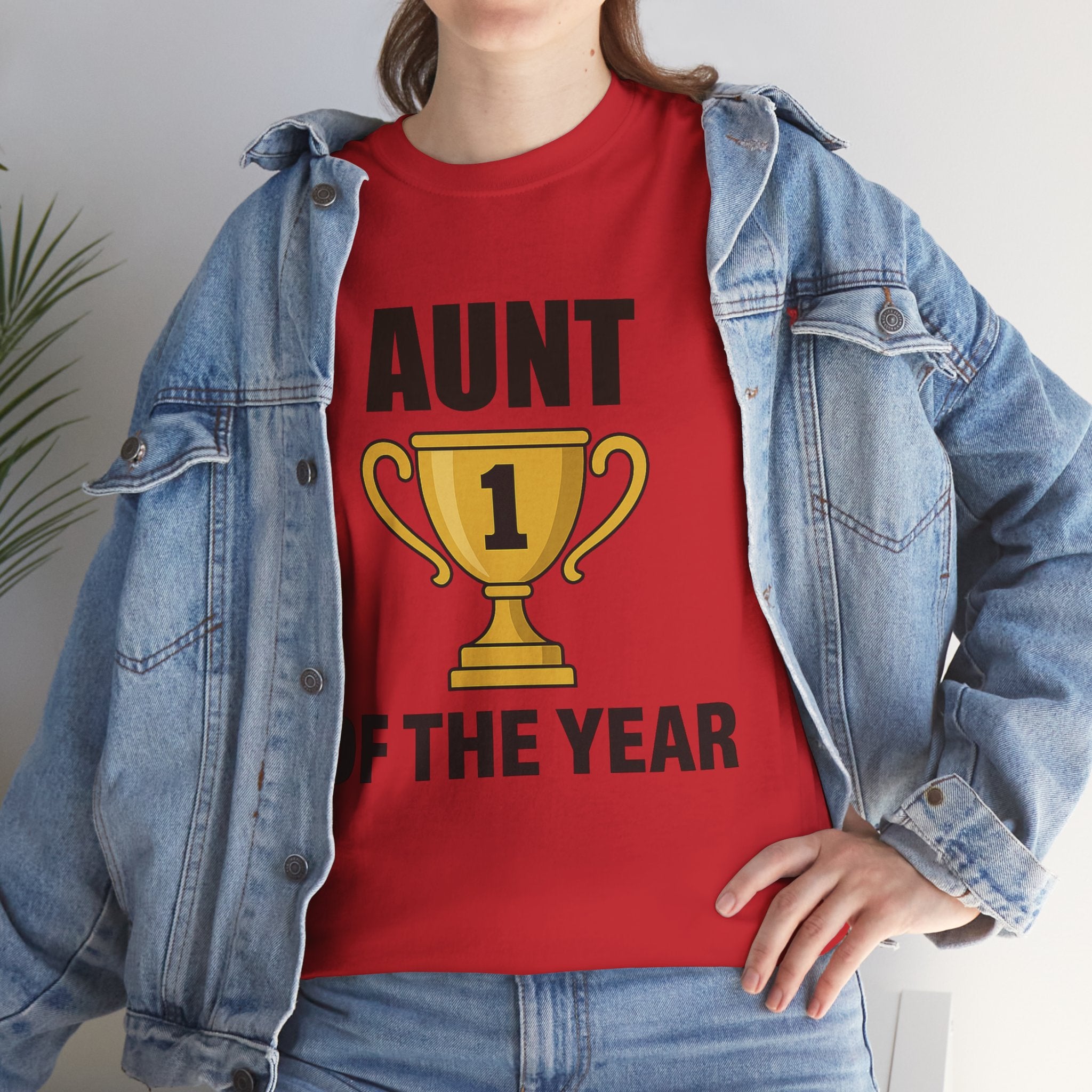 Aunt of the Year Premium Cotton Tee