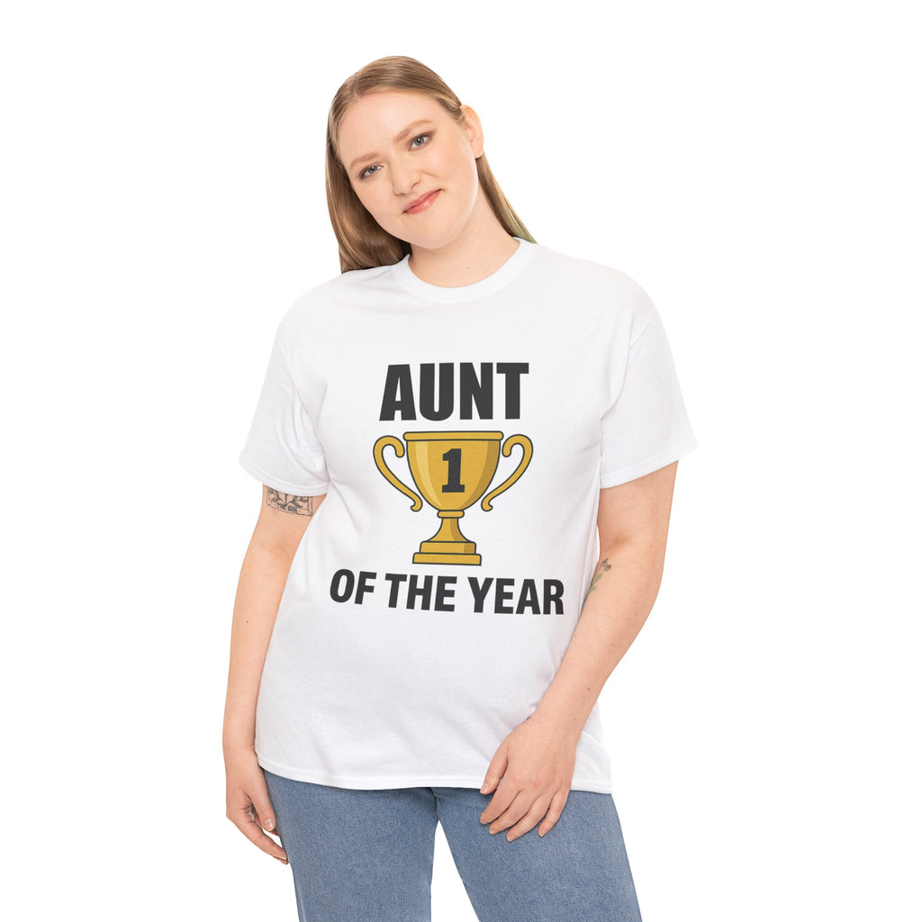 Aunt of the Year Premium Cotton Tee
