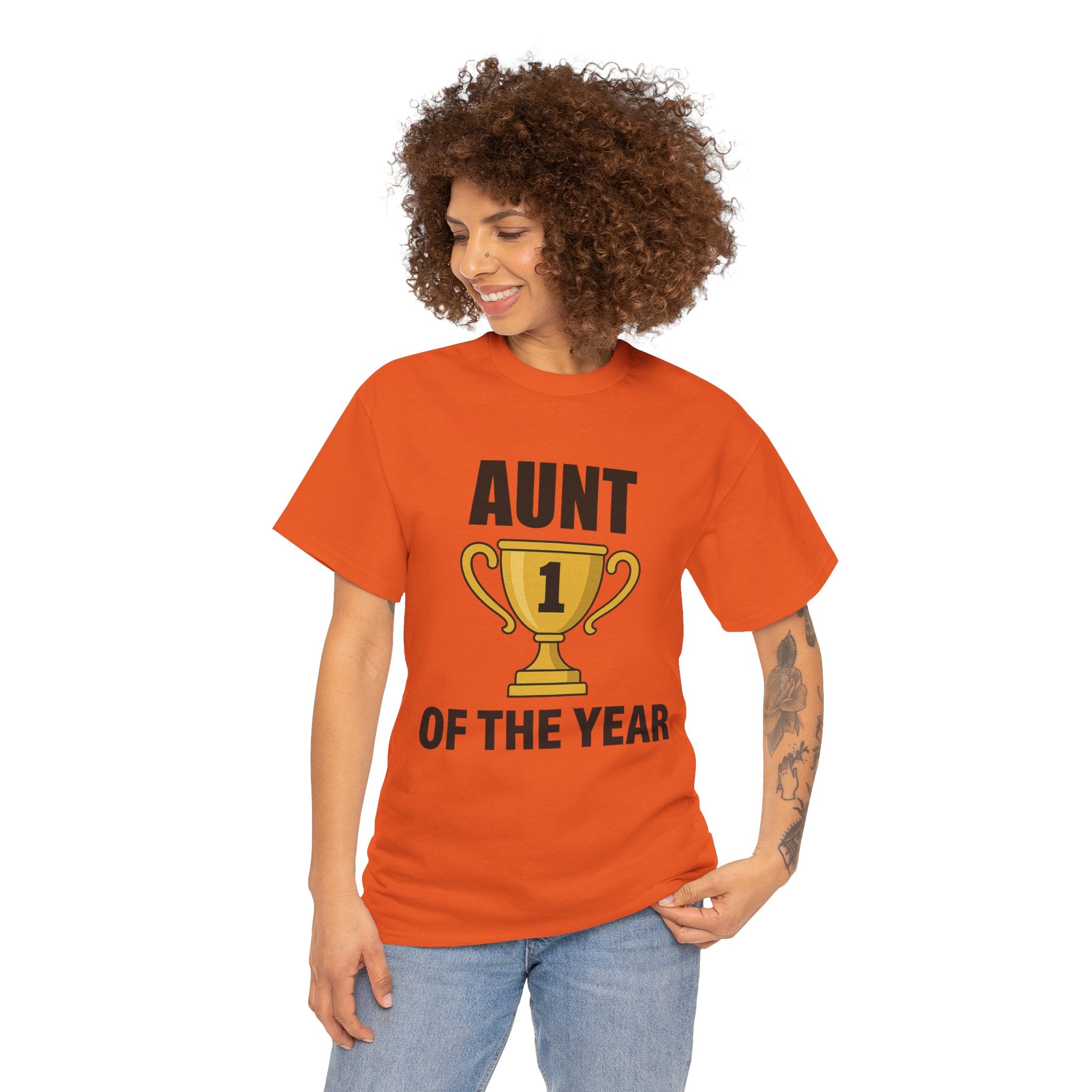Aunt of the Year Premium Cotton Tee