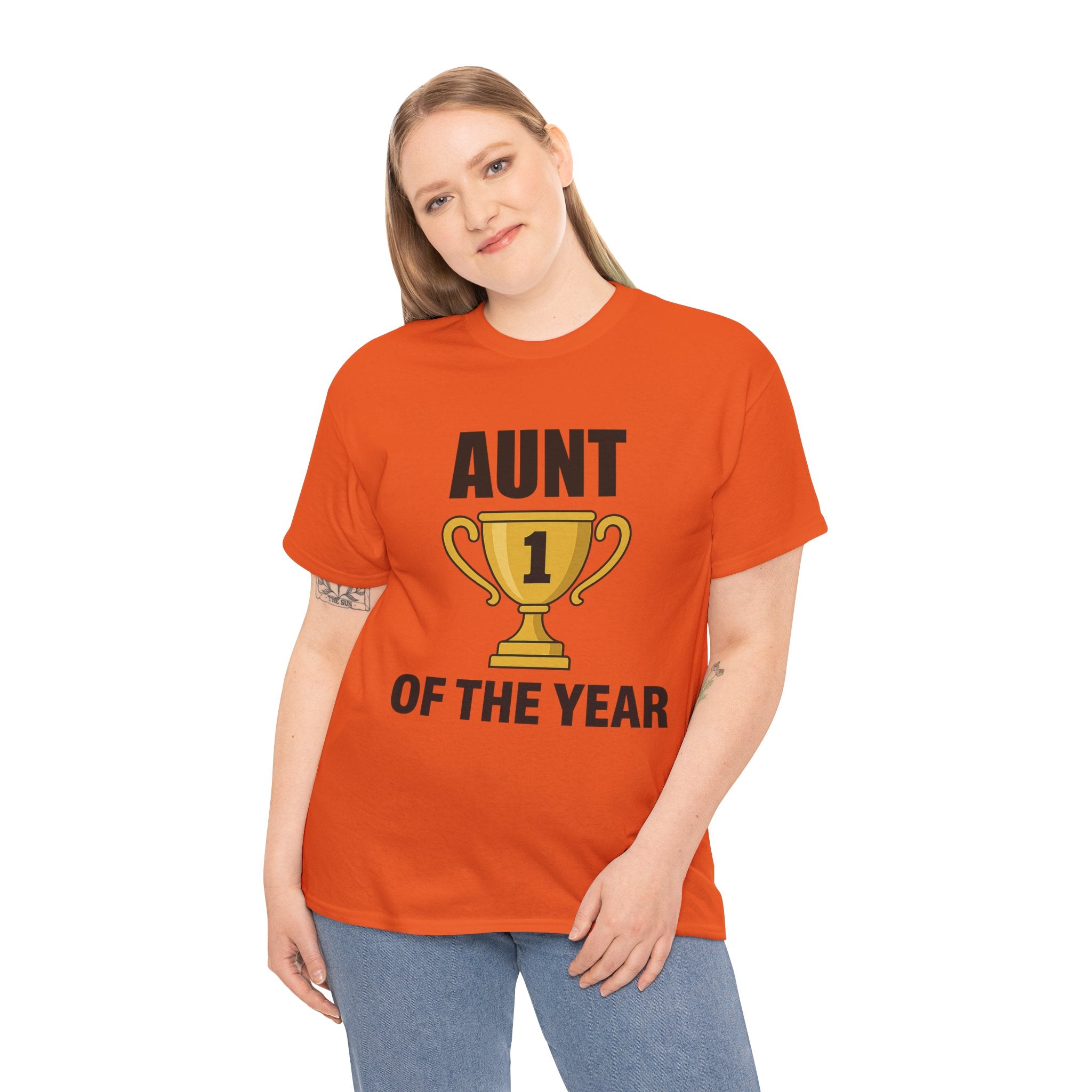 Aunt of the Year Premium Cotton Tee